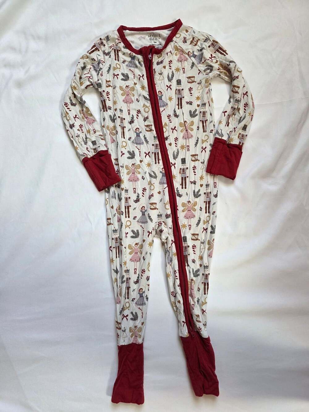 Mebie Baby Nutcracker Pajamas Size 18M Bamboo Viscose